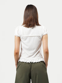 My Lucky Number Top - White