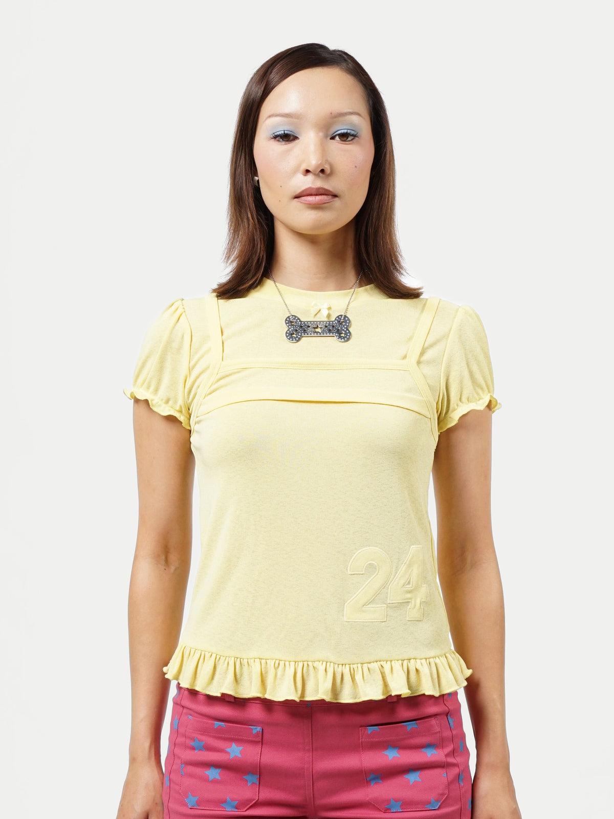 My Lucky Number Top - Yellow