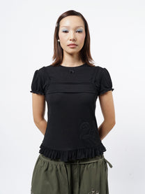 My Lucky Number Top - Black