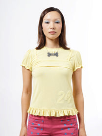 My Lucky Number Top - Yellow