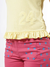 My Lucky Number Top - Yellow