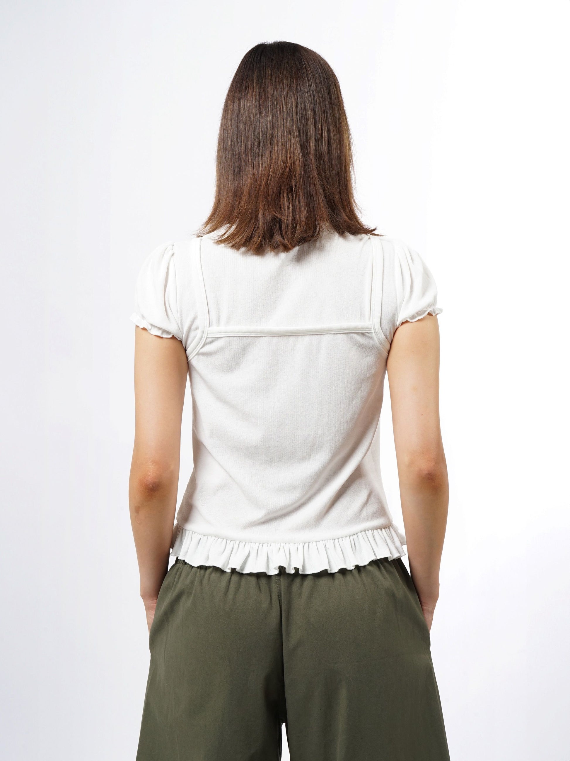My Lucky Number Top - White